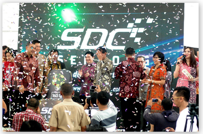 Suasana peluncuran SDC di Gading Serpong.(bud)
