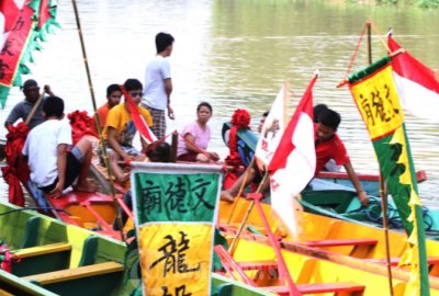 Festival Peh Cun di Sungai Cisadane.(bbs)