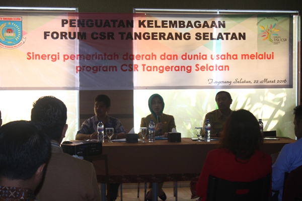 Rapat Forum CSR dengan Pemkot Tangsel. (man)
