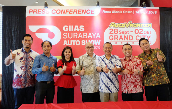 GIIAS Surabaya Auto Show 2016 akan diselenggarakan 28 September - 2 Oktober 2016 di Grand City Surabaya. (ist)